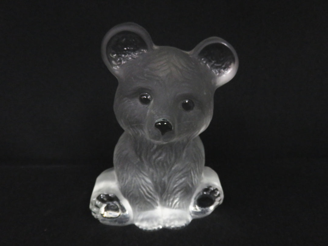 Viking Glass Teddy Bear Figurine