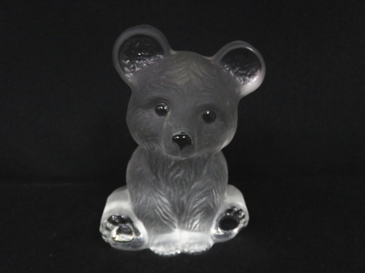 Viking Glass Teddy Bear Figurine