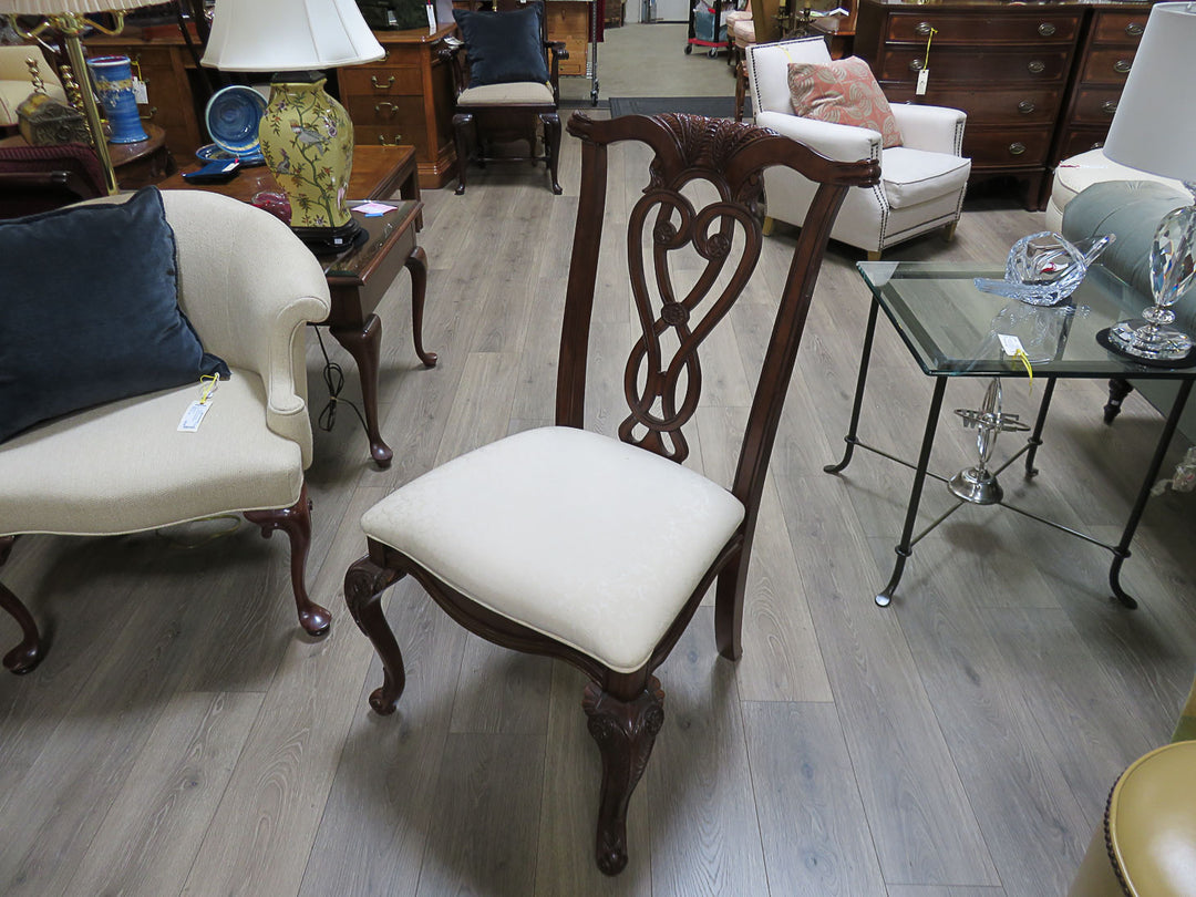 Inlaid Mahogany Dining Table & Chairs