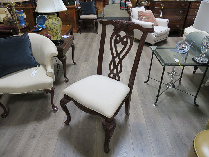Inlaid Mahogany Dining Table & Chairs