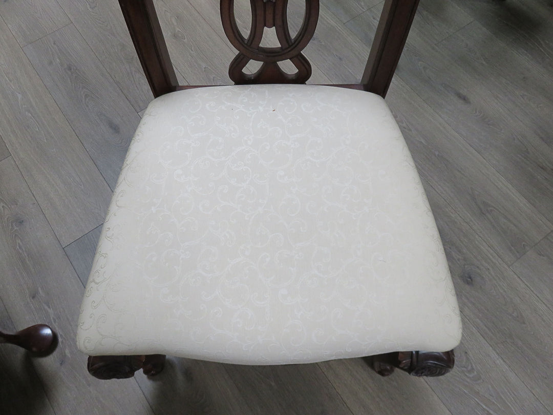 Inlaid Mahogany Dining Table & Chairs