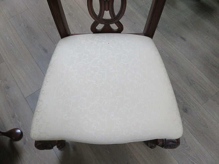 Inlaid Mahogany Dining Table & Chairs