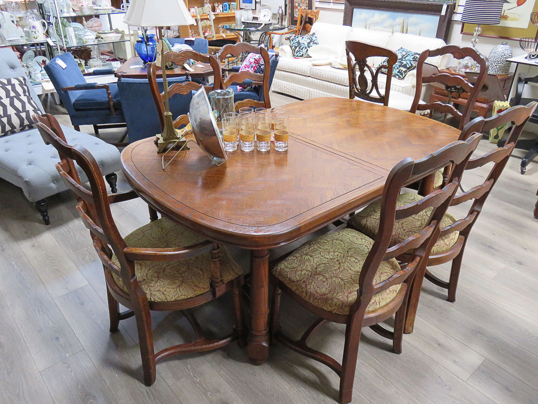 Parquet Dining Table & Chairs