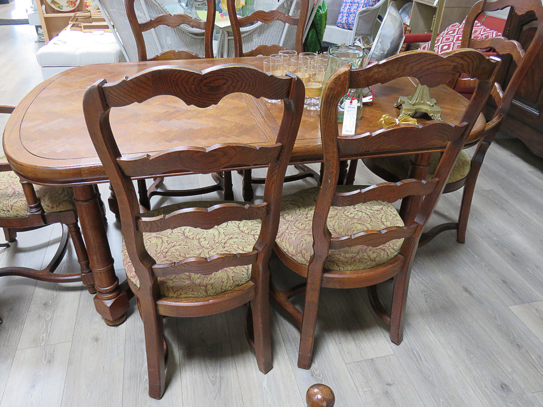 Parquet Dining Table & Chairs