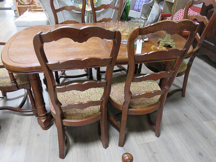 Parquet Dining Table & Chairs