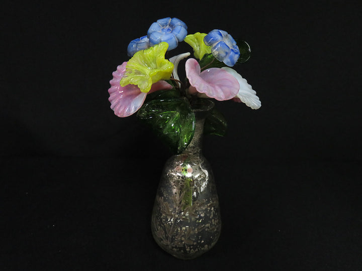 Vase with Glass Flowers