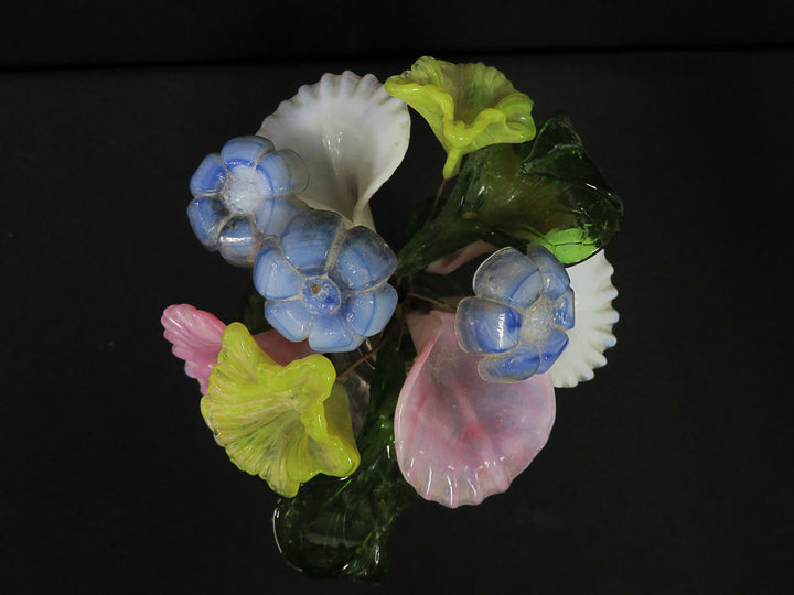 Vase with Glass Flowers