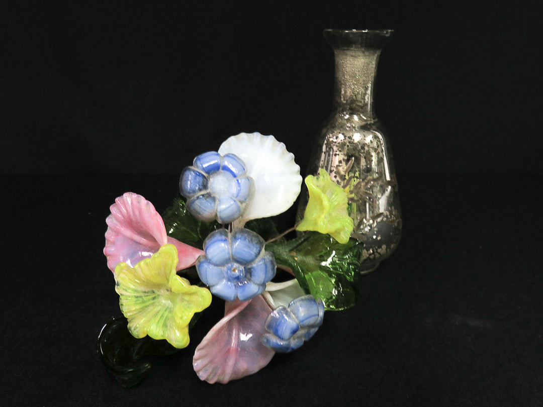 Vase with Glass Flowers