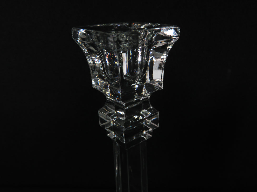 Clear Glass Candlesticks