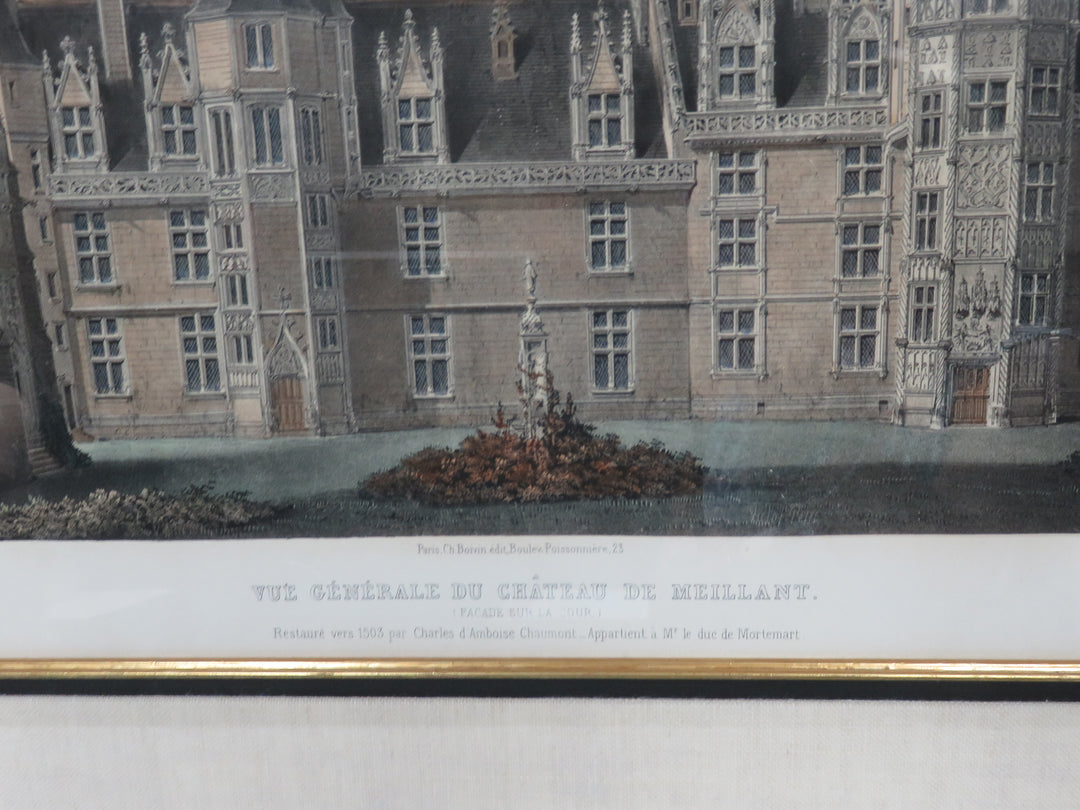 Vintage Chateau de Meillant Print