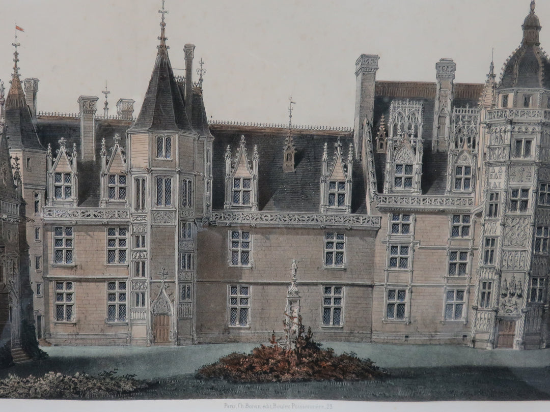 Vintage Chateau de Meillant Print