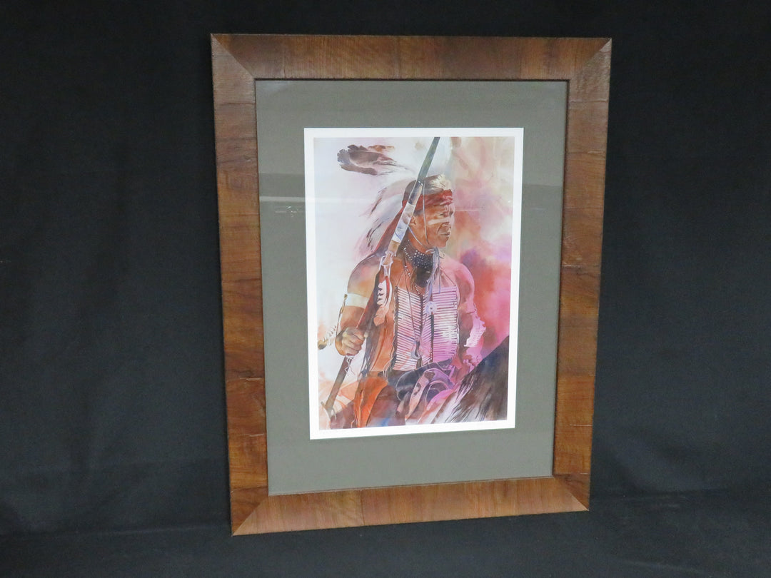 Native American Brave Print