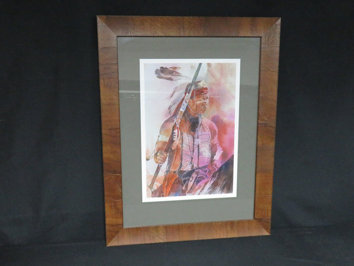 Native American Brave Print