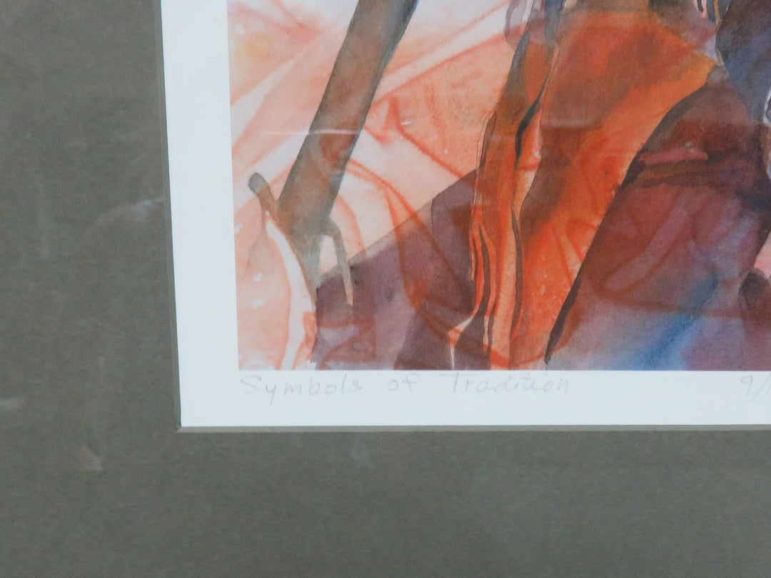 Native American Brave Print