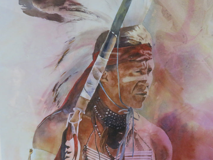 Native American Brave Print