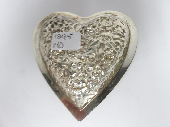 Stieff Heart Sterling Trinket Dish