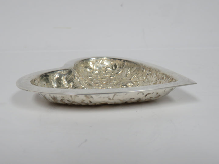 Stieff Heart Sterling Trinket Dish