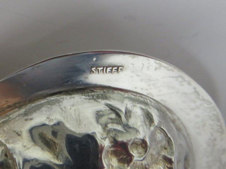 Stieff Heart Sterling Trinket Dish