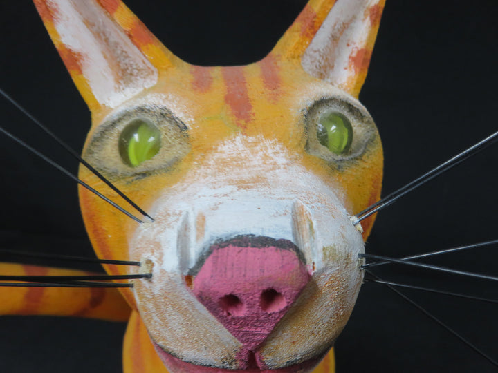 Whimsical Cat Sculpture