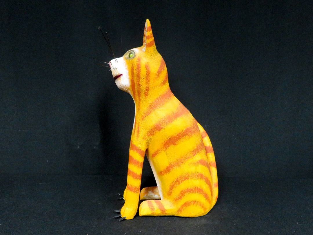 Whimsical Cat Sculpture