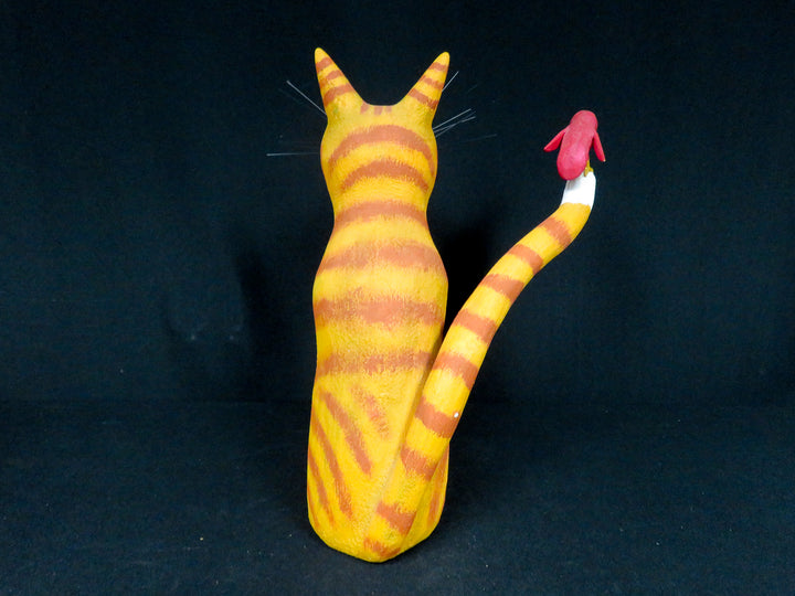 Whimsical Cat Sculpture