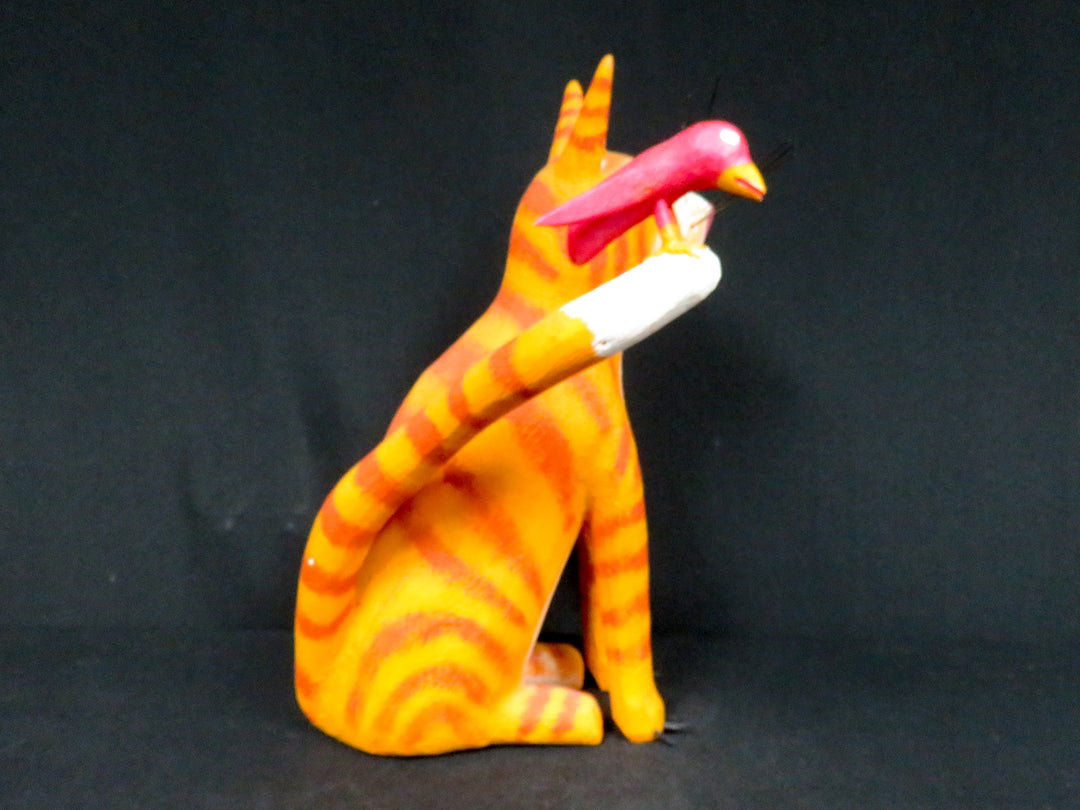 Whimsical Cat Sculpture
