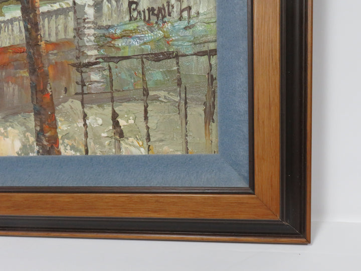 French Themed Oil Painting