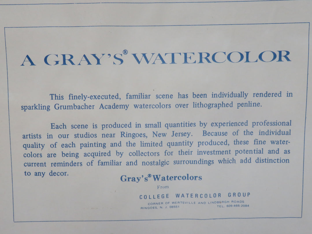 Original Watercolor by David Gray
