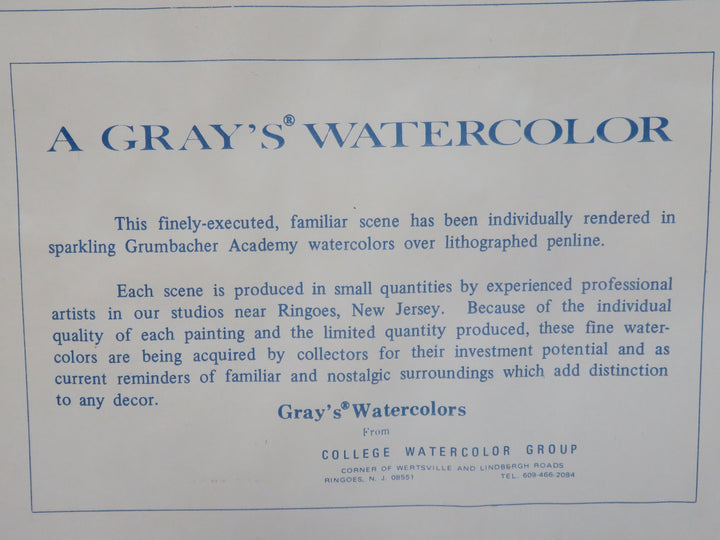 Original Watercolor by David Gray