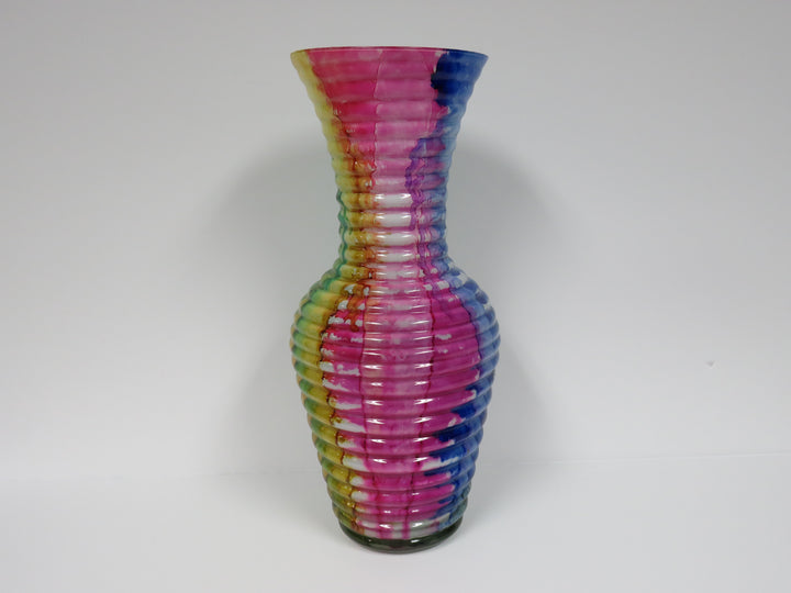 Rainbow Colored Vase
