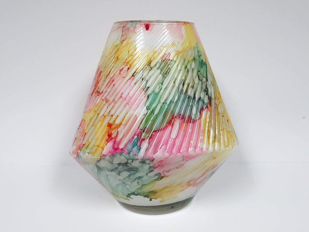 Splatter Glass Vase