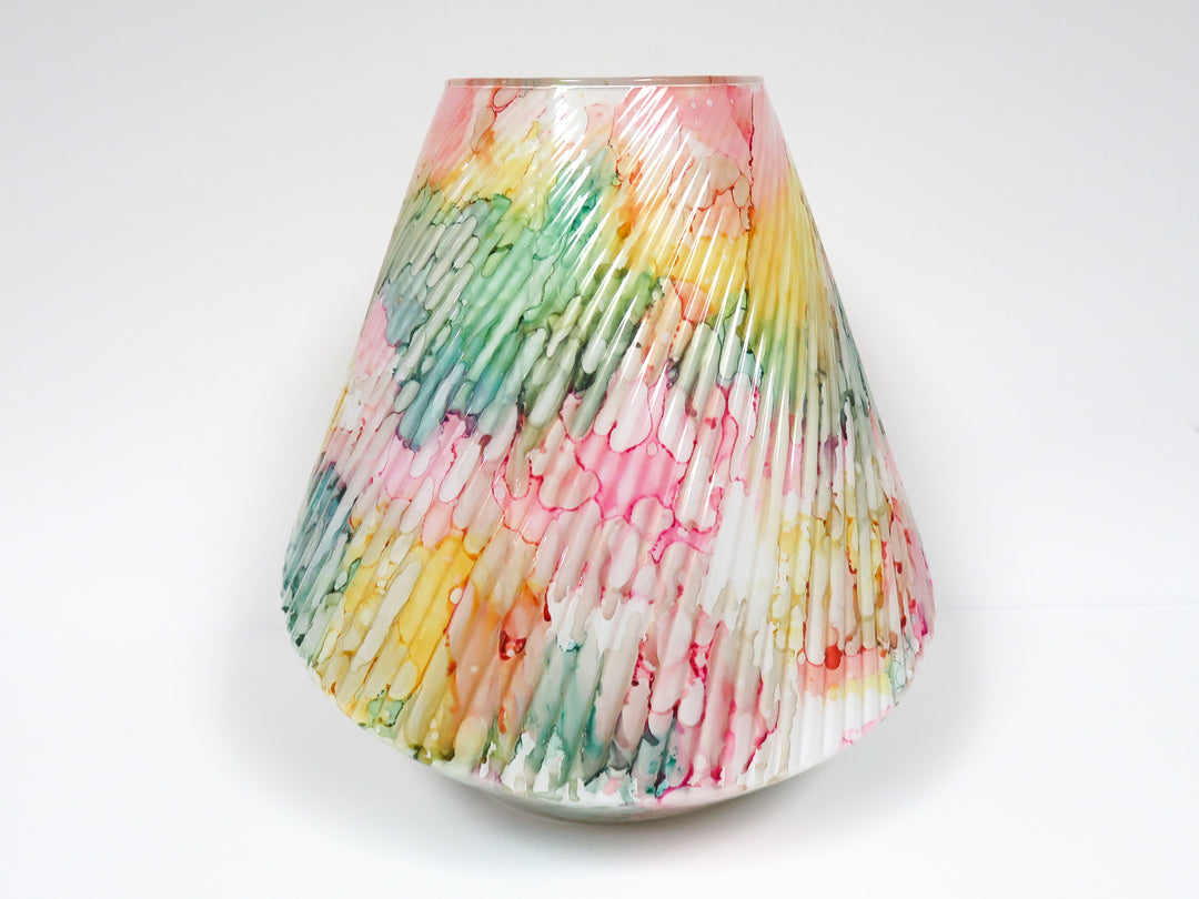 Splatter Glass Vase