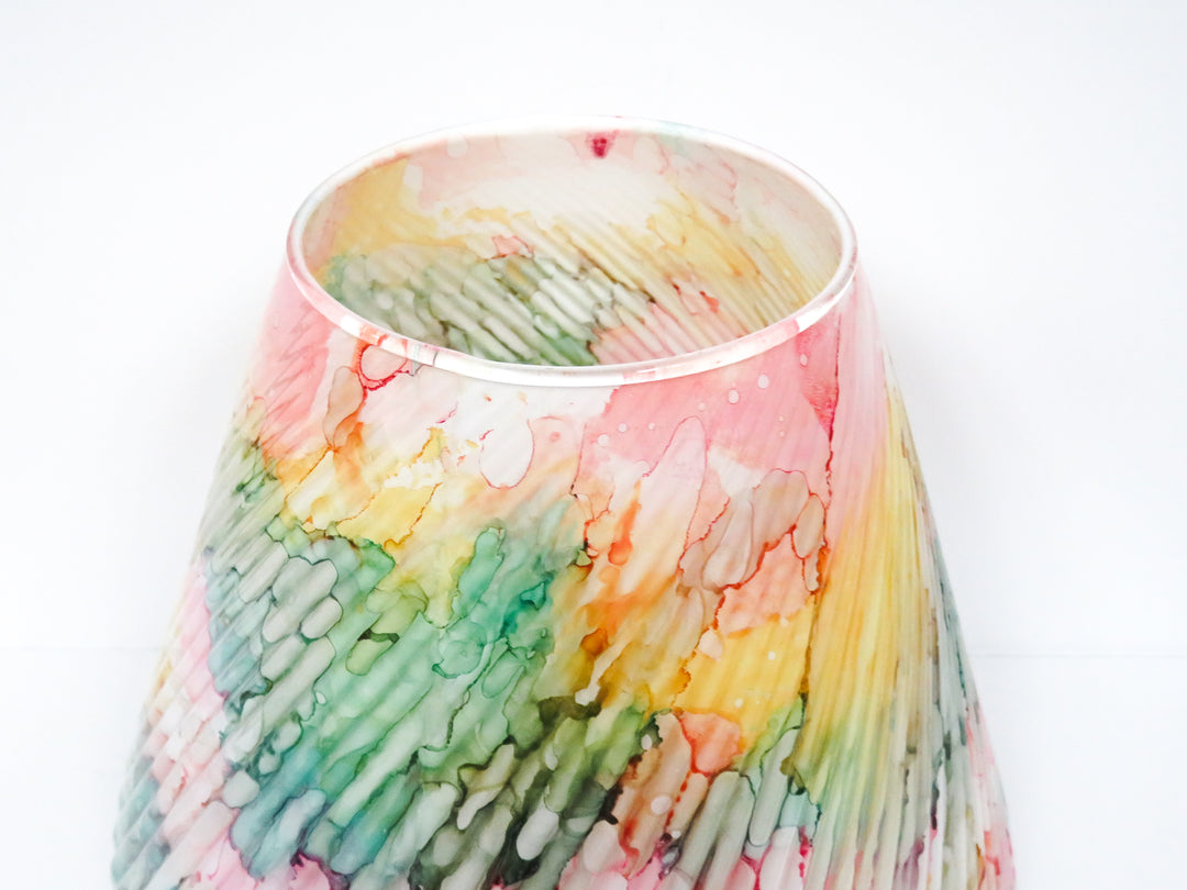 Splatter Glass Vase