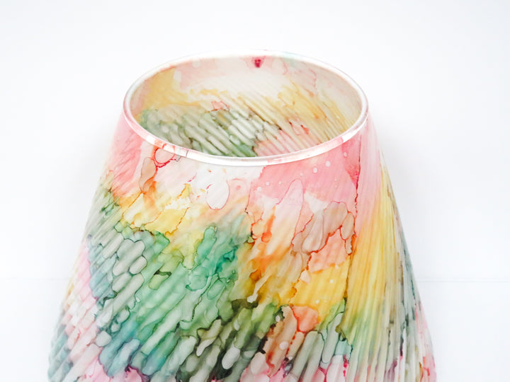 Splatter Glass Vase