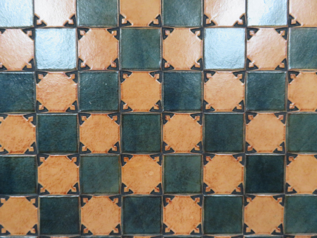 Framed Leather Chess Board