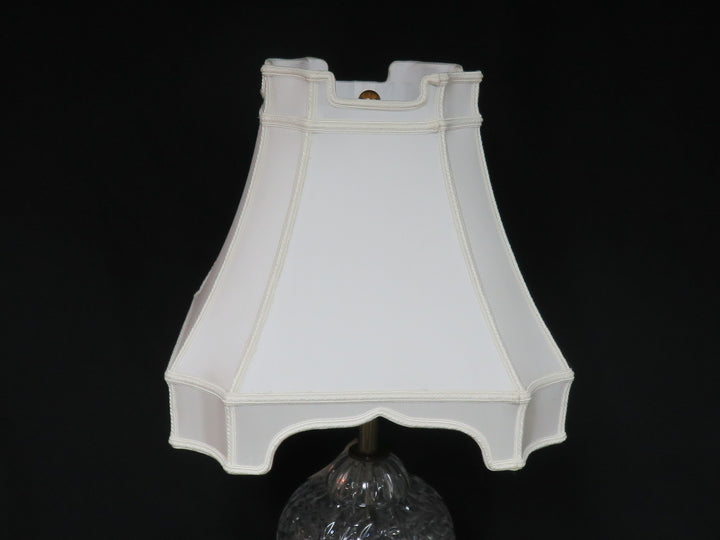 Glass and Brass Table Lamp