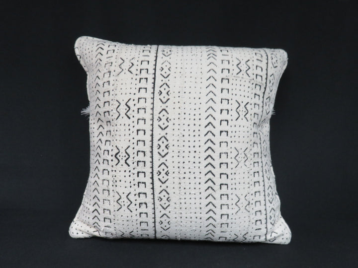 Black and Cream Throw Pillow