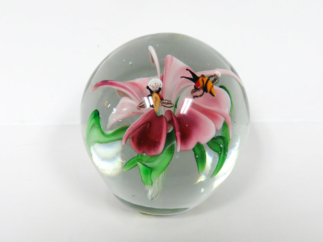 Pink Flower Paperweight