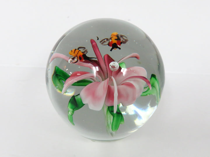 Pink Flower Paperweight
