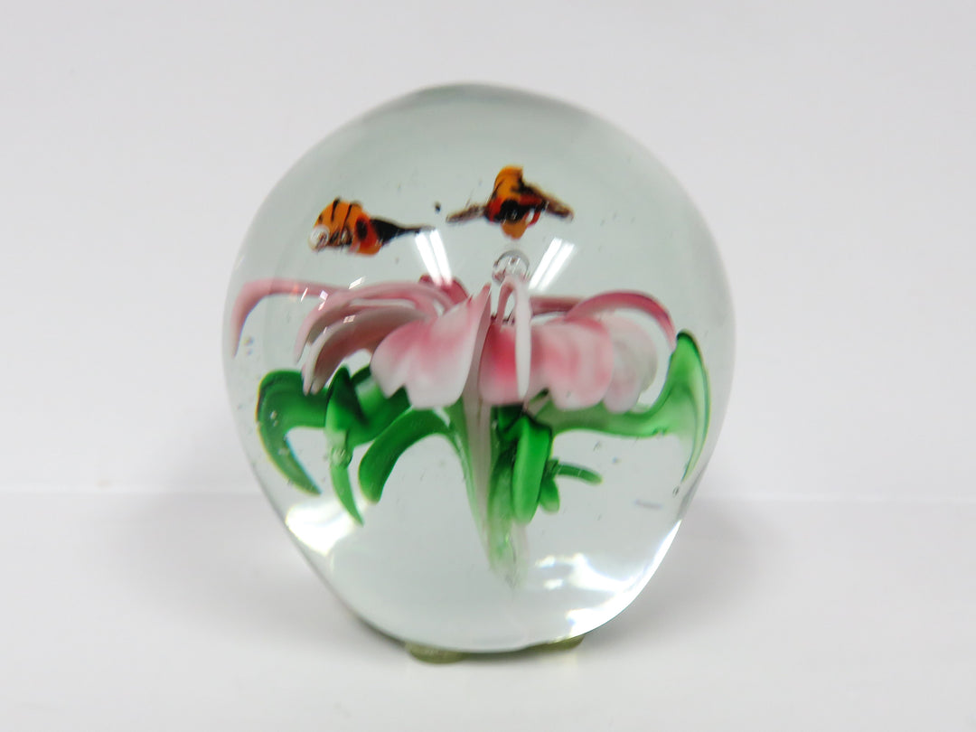 Pink Flower Paperweight