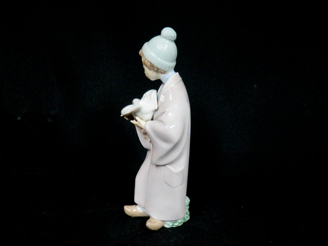 Lladró Boy and Goose Figurine