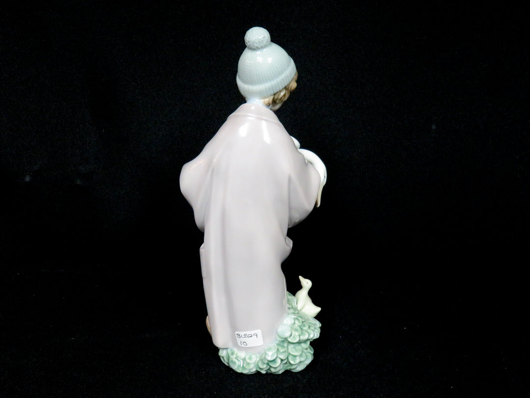 Lladró Boy and Goose Figurine
