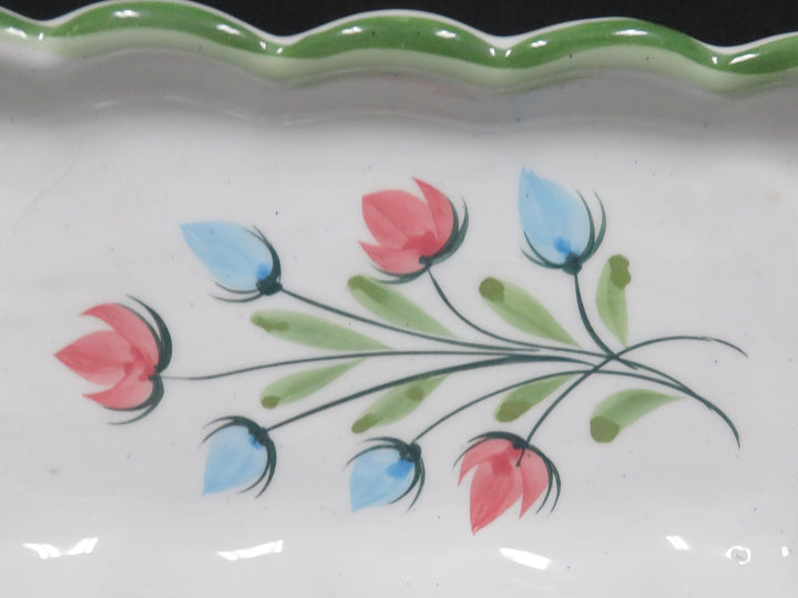 Hand Painted Relish Dish