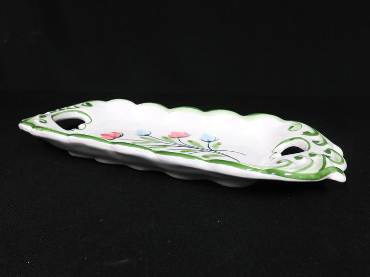 Hand Painted Relish Dish