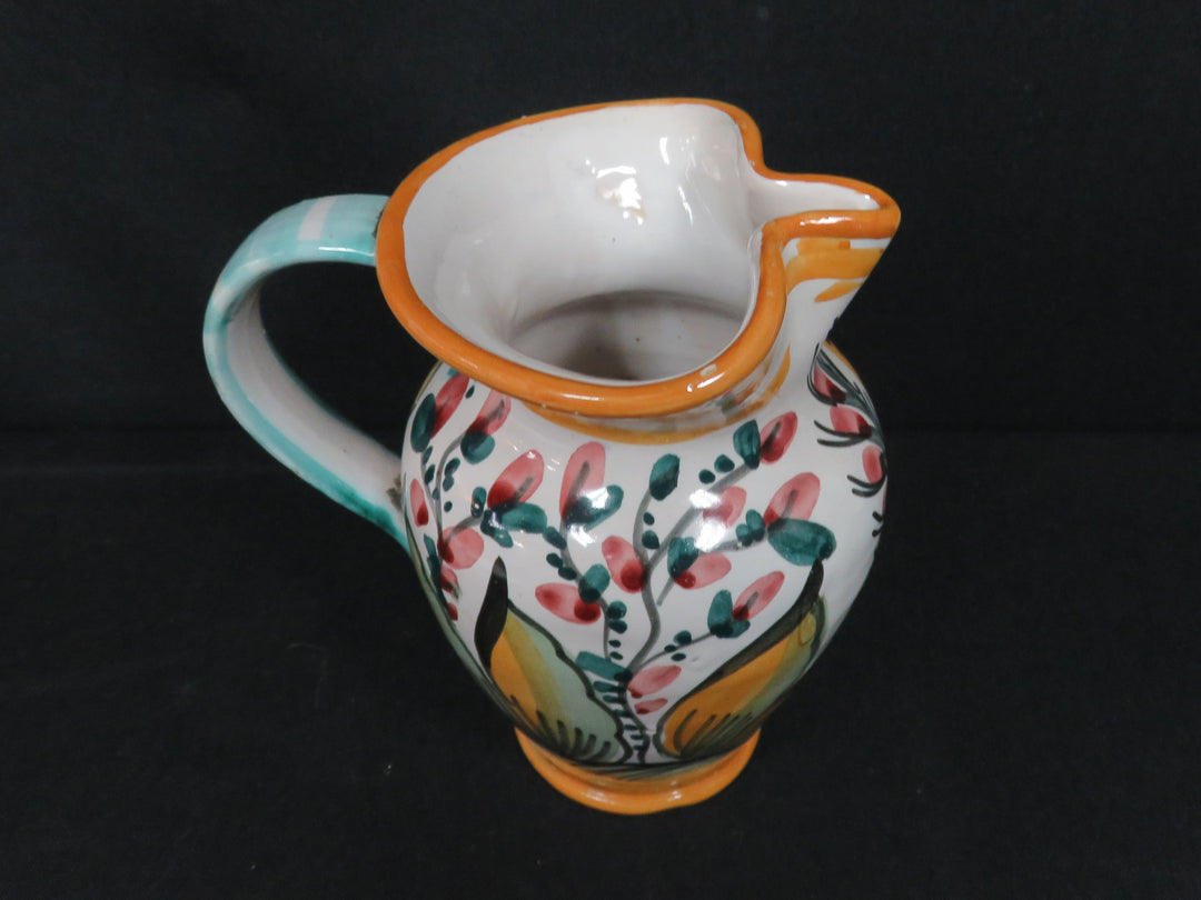 Bird and Flowers Pitcher