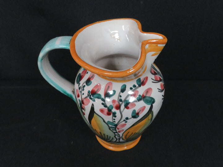 Bird and Flowers Pitcher