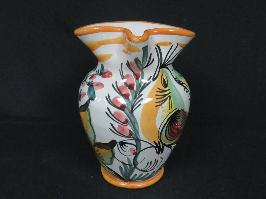 Bird and Flowers Pitcher