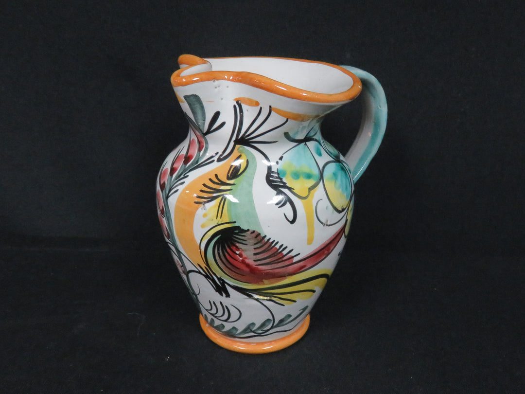 Bird and Flowers Pitcher