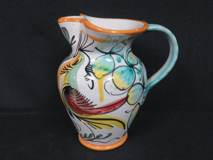 Bird and Flowers Pitcher