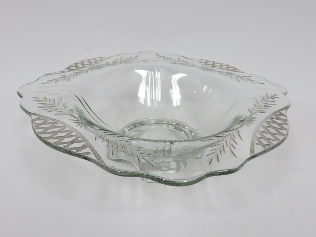 Vintage Footed Serving Bowl